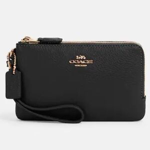 New Coach Double Zip Wristlet NWT
